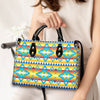 Ethnic Geometric Pattern Leather Handbag WCS045