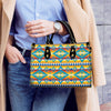 Ethnic Geometric Pattern Leather Handbag WCS045