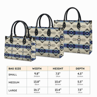 Seamless Geometric Pattern Leather Handbag WCS034