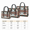 Tribal Colorful Pattern Leather Handbag WCS006