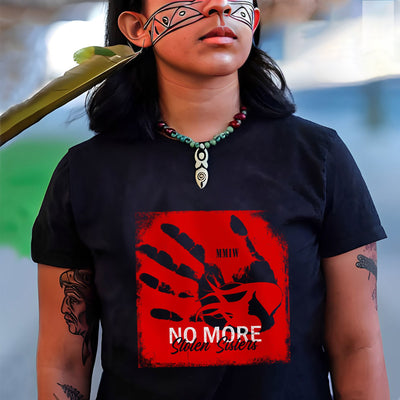 MMIW No More Stolen Sisters Red Hand Unisex T-Shirt/Hoodie/Sweatshirt 140