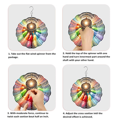 Colorful Native American Dreamcatcher Wind Spinner