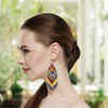 SALE 30% OFF - Native Style Multi-Color Long Beaded Handmade Earrings For Women