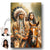 Custom Native American Couple And the Horse Photo Canvas Art Gift Home Decor