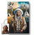 Custom Native American Chief And Scepter Standing Portrait Photo Canvas Art Gift Home Decor