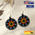 SALE 30% OFF - Cute Round Black Beaded Handmade Earrings For Women