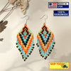 SALE 30% OFF - Multi Colored Beaded Handmade Earrings For Women