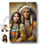 Custom Native American Couple Portrait Photo Canvas Art Gift Home Decor