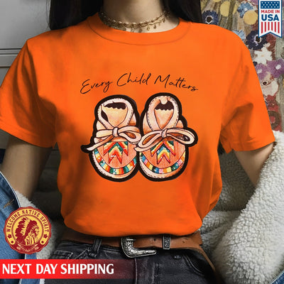 Every Child Matters Shoes Indigenous Orange Shirt Day Unisex T-Shirt/Hoodie/Sweatshirt