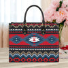 Ornamental Pattern Native Leather Handbag WCS018