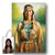 Custom Native American Women Standing Photo Canvas Art Gift Home Decor