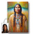 Custom Native American Women Portrait Photo Canvas Art Gift Home Decor