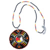 SALE 30% OFF - MMIW Sunburst Handmade Glass Beaded Patch Necklace Pendant