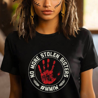 MMIW Awareness Indigenous Circle Red Hand Unisex T-Shirt/Hoodie/Sweatshirt