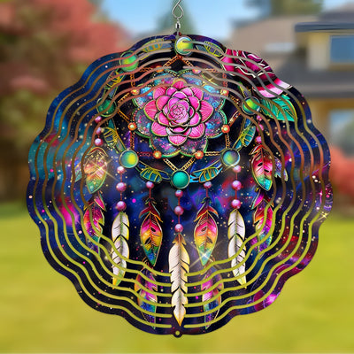 Galaxy Dreamcatcher Native American Style Wind Spinner