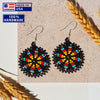 SALE 30% OFF - Cute Round Black Beaded Handmade Earrings For Women