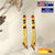 SALE 30% OFF - Gold Extra Long Pattern Beaded Handmade Earrings For Women Native Style