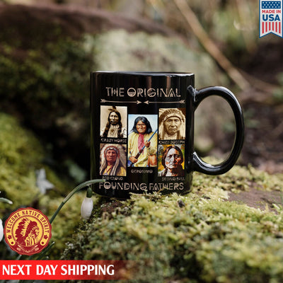 Native American The Original Founding Five Father Ceramic Coffee Mug