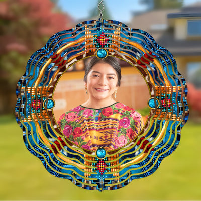 Custom Native American Style Wind Spinner