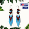 SALE 30% OFF -  Long Beaded Handmade Hook Earrings For Women