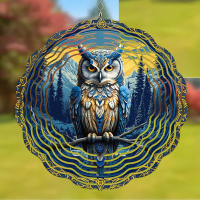 Native American Owl Wind Spinner