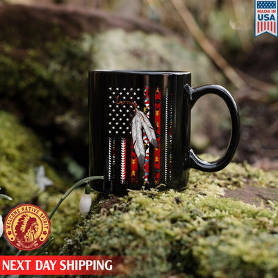 American Native Flag Native American Shirt, American Indian Ceramic Coffee Mug