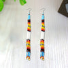 SALE 30% OFF - Multi-Color Long Beaded Handmade Earrings For Women