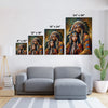 Custom Native American Couple Standing Photo Canvas Art Gift Home Decor