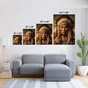 Custom Native American Chief Portrait Photo Canvas Art Gift Home Decor