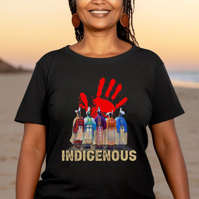 MMIW Indigenous Woman Red Hand Together Shirt Unisex T-Shirt/Hoodie/Sweatshirt