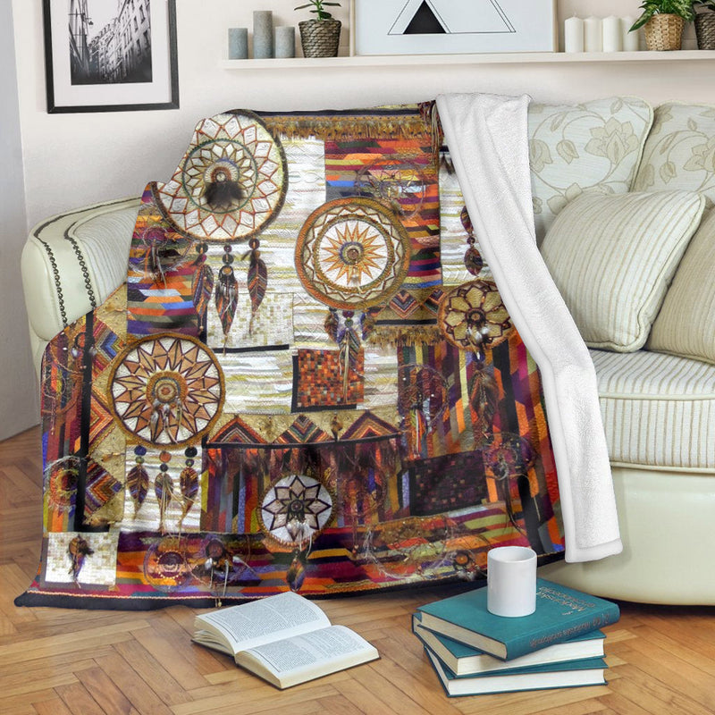 Native American Dreamcatcher Soft And Warm Fleece Blanket