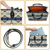 Seamless Geometric Pattern Leather Handbag WCS034