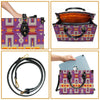 Light Purple Design Native Leather Handbag WCS054