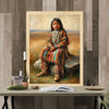 Custom Native American Child Photo Canvas Art Gift Home Decor