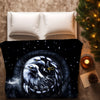 Native American Style Black Night Eagle Birds Soft and Warm Fleece Blanket