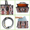 Personalized Leather Handbag for Women - Design Patten Boho Aztec Style LB08