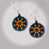 SALE 30% OFF - Cute Round Black Beaded Handmade Earrings For Women