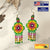 SALE 30% OFF - Ethnic Flower Green Beaded Chandelier Beaded Handmade Earrings For Women