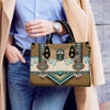 Brown Pattern Breastplate Native Leather Handbag WCS023