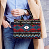 Ornamental Pattern Native Leather Handbag WCS018