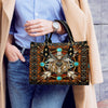 Eagle Mandala Brown Leather Handbag WCS013