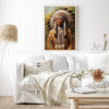 Custom Native American Chief Portrait Photo Canvas Art Gift Home Decor