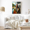 Custom Native American Chief Standing Portrait Photo Canvas Art Gift Home Decor