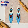 SALE 30% OFF -  Long Beaded Handmade Hook Earrings For Women