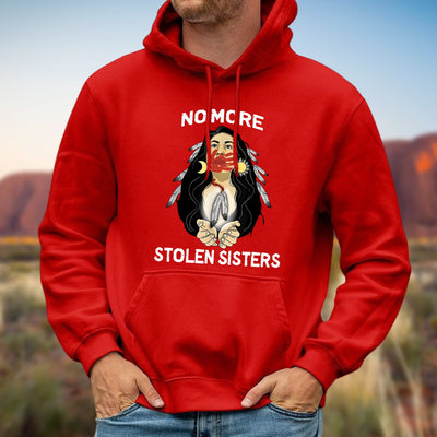 MMIW For My Sisters I Wear Red, No More Stolen Sisters, Woman Red Hand Unisex T-Shirt/Hoodie/Sweatshirt