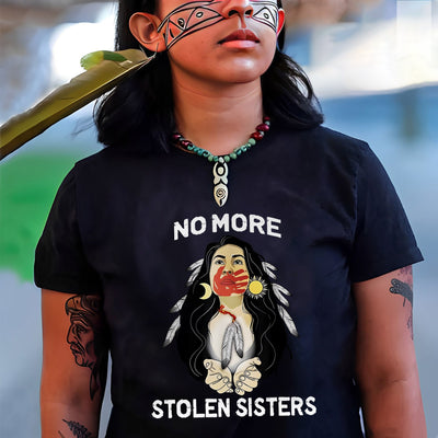 MMIW For My Sisters I Wear Red, No More Stolen Sisters, Woman Red Hand Unisex T-Shirt/Hoodie/Sweatshirt