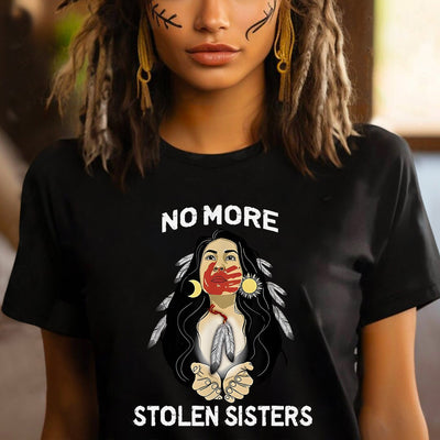 MMIW For My Sisters I Wear Red, No More Stolen Sisters, Woman Red Hand Unisex T-Shirt/Hoodie/Sweatshirt