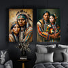 Custom Native American Couple Portrait Photo Canvas Art Gift Home Decor