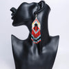 SALE 30% OFF - Indigenous Women Pattern Beaded Handmade Earrings For Women