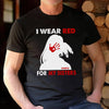 MMIW I Wear Red For My Sister, No More Stolen Sisters Shirts Red Hand Unisex T-Shirt/Hoodie/Sweatshirt